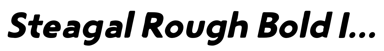 Steagal Rough Bold Italic